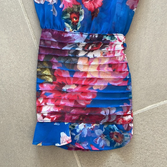 MISA Los Angeles floral, tiered, midi/maxi dress, long sleeve - Picture 7 of 16